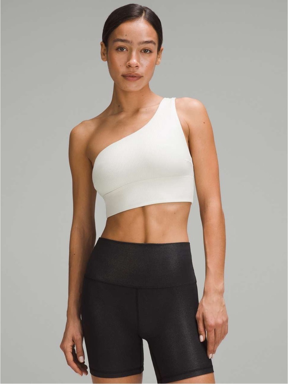 Lululemon Align Asymmetrical Ribbed Bra - Cream - 2